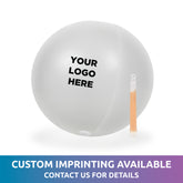 Glow in the Dark White 12" Beach Ball